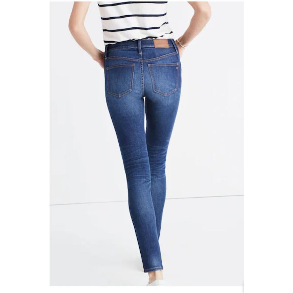 Madewell Womens Size 31 9" High Riser Skinny Skinny Denim Blue Jeans - Picture 3 of 12